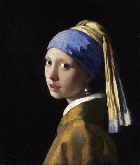 Das Mädchen mit dem Perlenohrring. Restaurierte Version ab 1994 - Johannes Vermeer